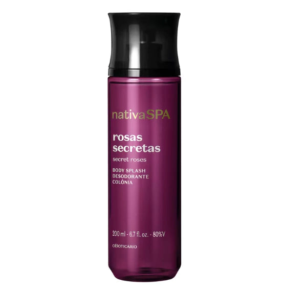 Body Splash Nativa SPA Rosas Secretas 200ml - O Boticário