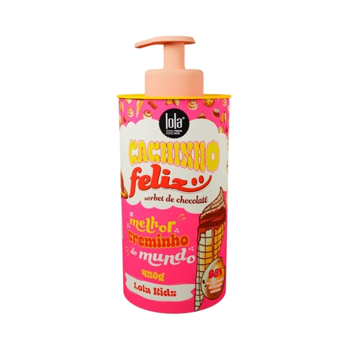Cachinho Feliz Chocolate Creme De Pentear 450g - Lola