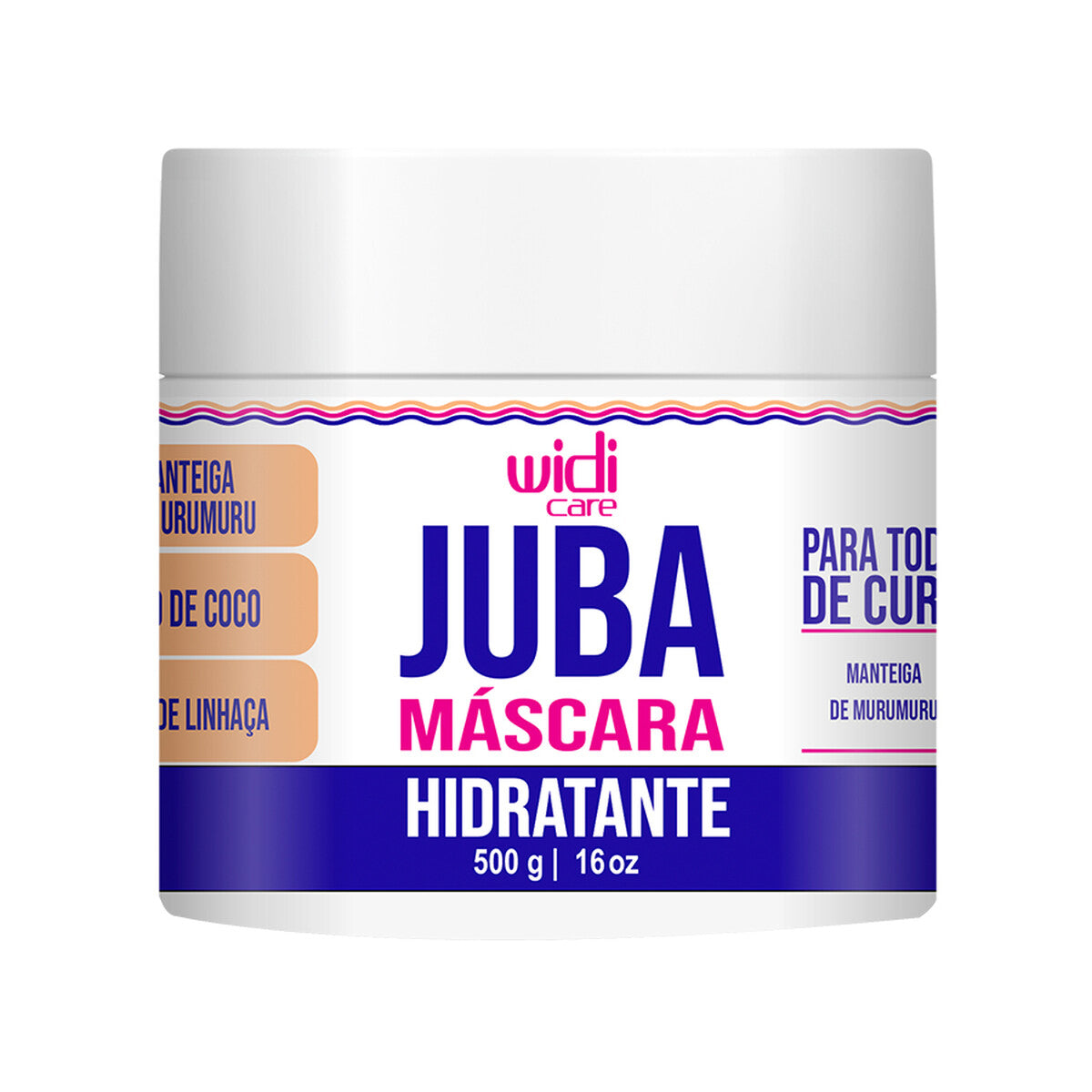 Máscara Hidro-Nutritiva Juba Máscara Ação Condicionante 500g - Widi Care